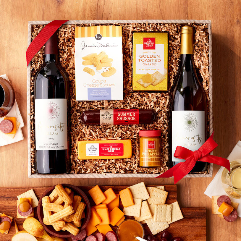 Hickory Farms California Wine Duo Gift Set