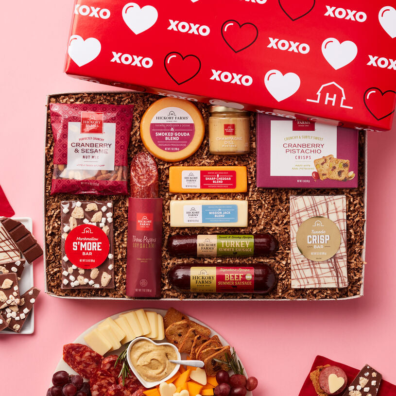 Hickory Farms Valentine's Day Charcuterie & Chocolate Gift Box