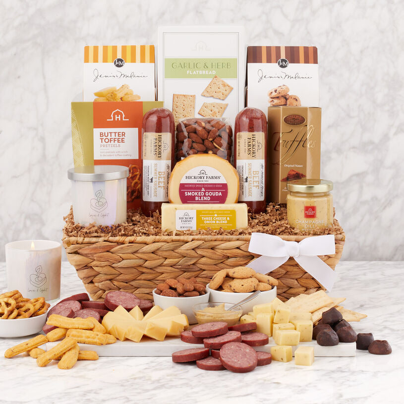 Hickory Farms Love & Light Gift Basket