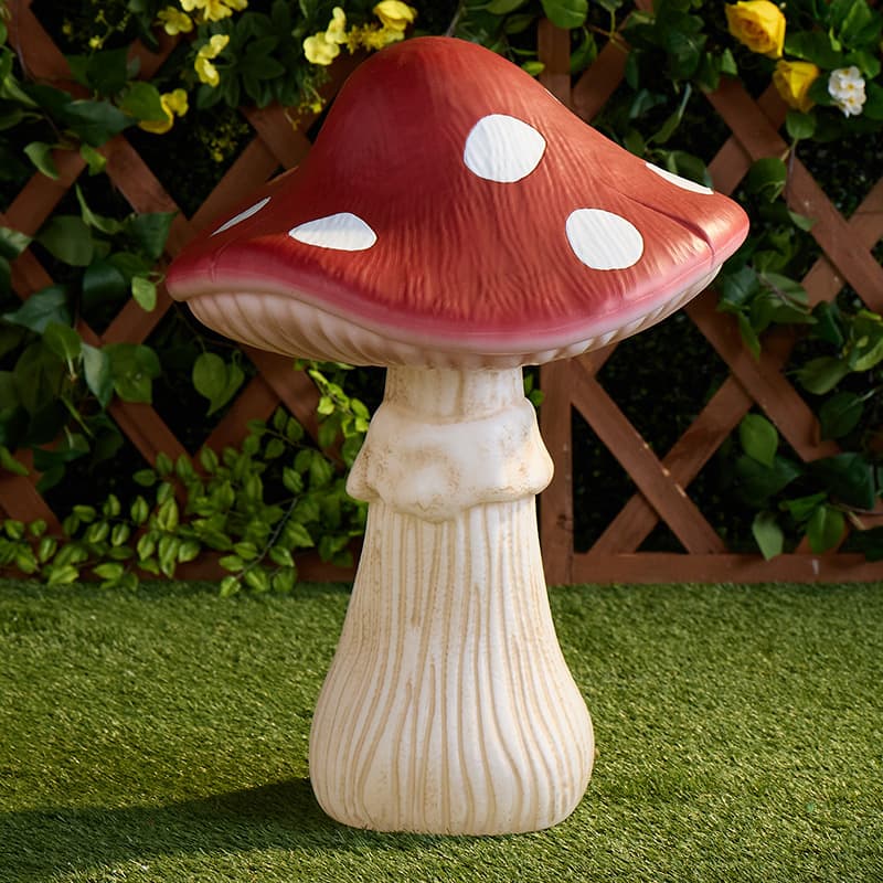 Cracker Barrel Red Mushroom with Dots Blow Mold