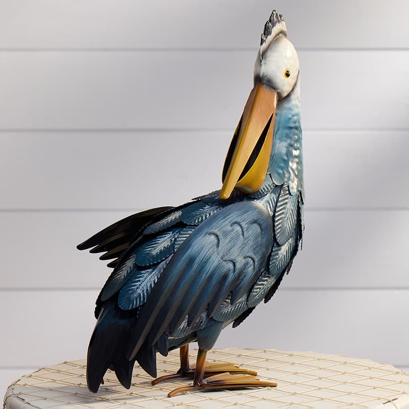 Cracker Barrel Metal Pelican Statue