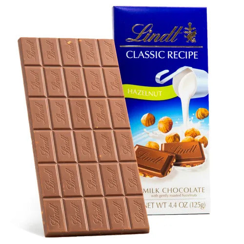 Lindt Chocolate Hazelnut CLASSIC RECIPE Bar (4.4 oz)