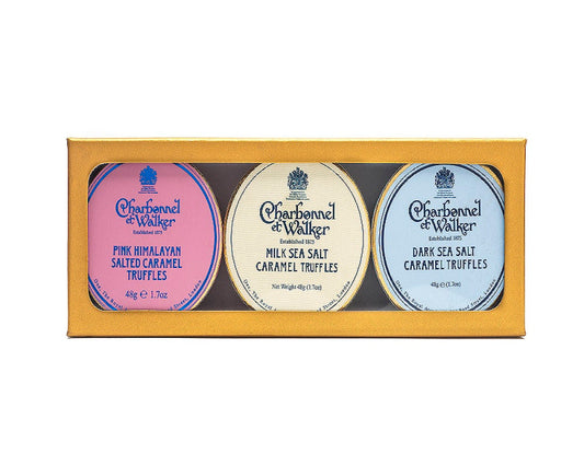 Charbonnel et Walker Dark, Milk and Pink Himalayan Mini Salted Caramel Gift Set