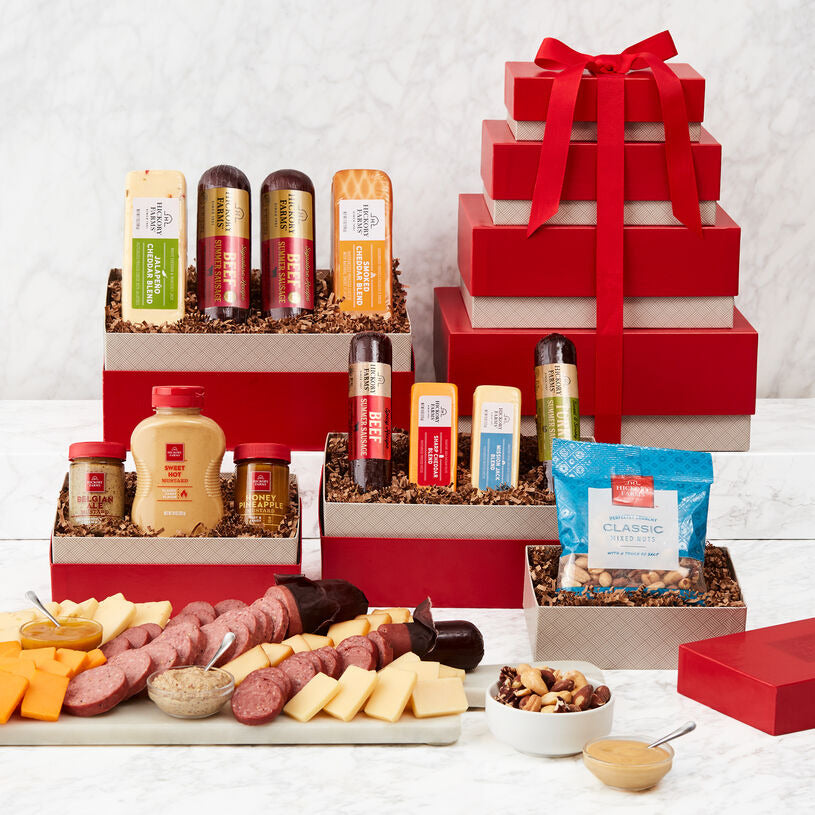 Hickory Farms Gourmet Meat & Cheese Gift Tower