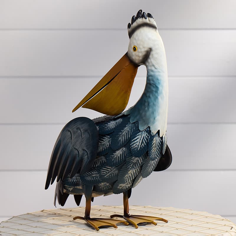 Cracker Barrel Metal Pelican Statue