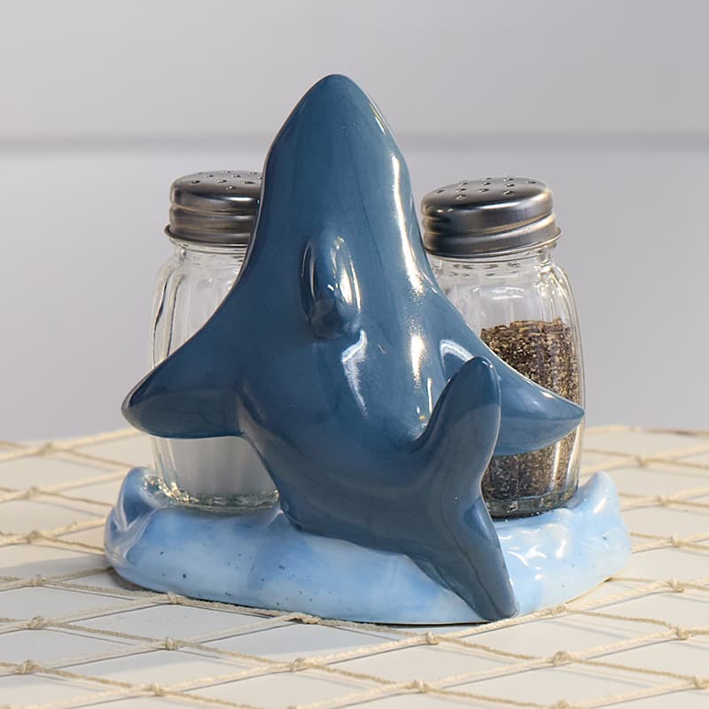 Cracker Barrel Shark Salt and Pepper Shaker Set