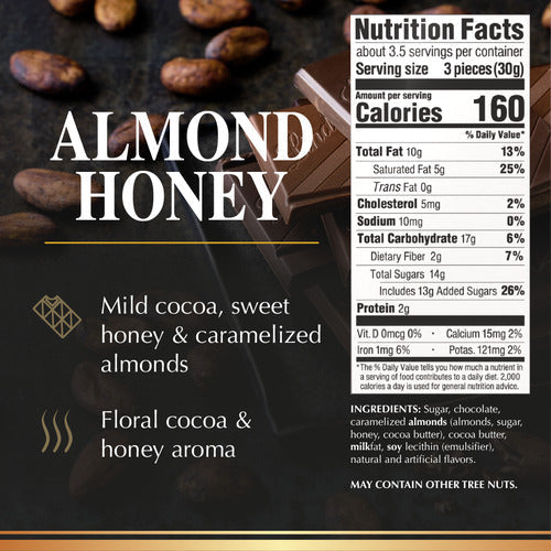 Lindt Chocolate Almond Touch of Honey EXCELLENCE Bar (3.5 oz)