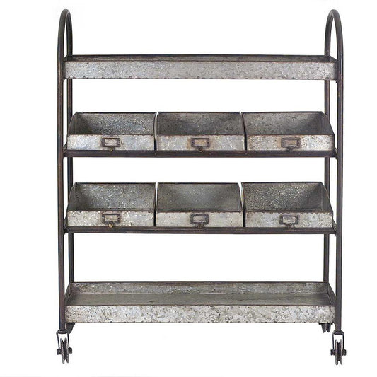 Cracker Barrel Metal 4-Tier Cart