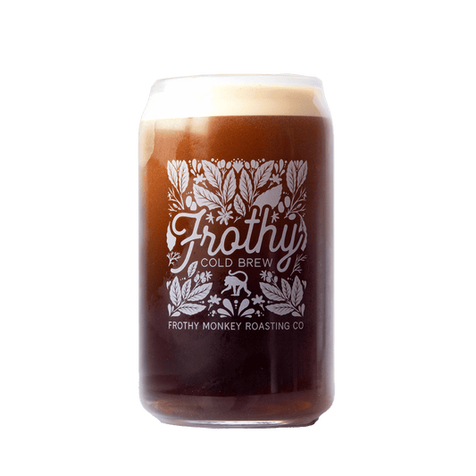 Frothy Monkey Cold Brew Can Glass (16oz)