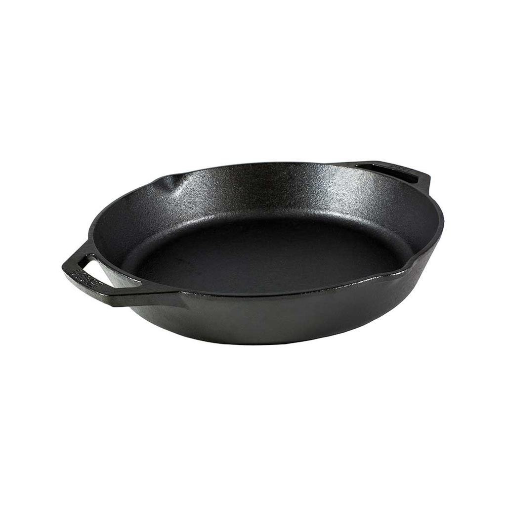 Cracker Barrel Lodge 12" Cast Iron Dual Handle Pan