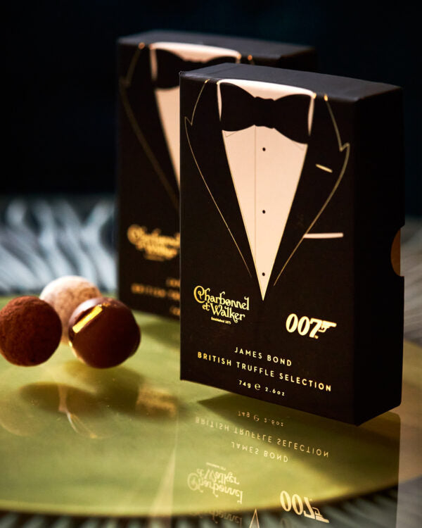 Charbonnel et Walker James Bond Black Tie Truffle Selection Box – 6 pieces