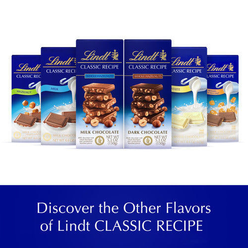 Lindt Chocolate Milk Chocolate Hazelnut CLASSIC Recipe Bar (5.3 oz)