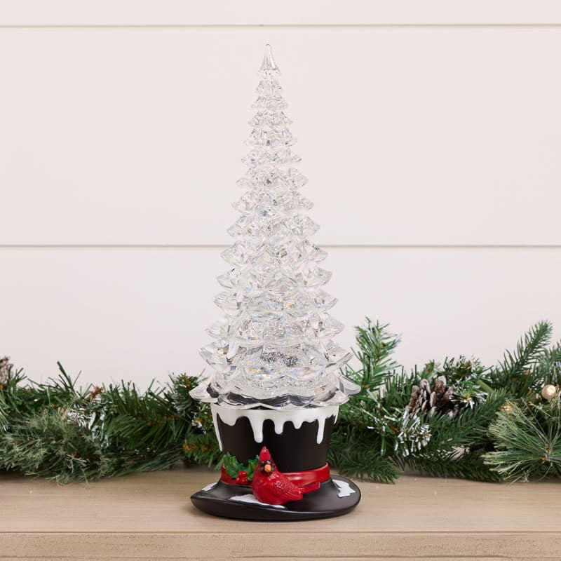 Cracker Barrel Hat Tree Glitter Globe