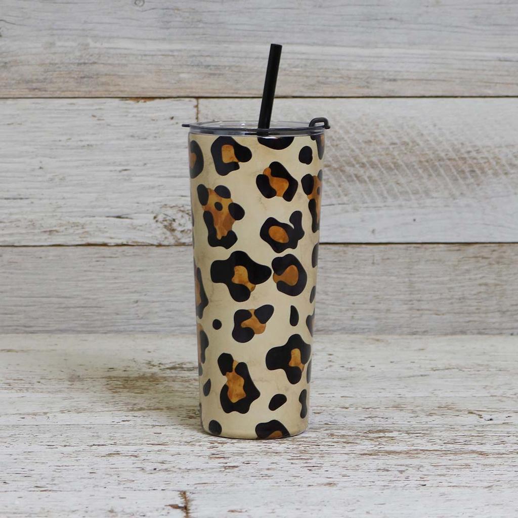 Cracker Barrel Leopard Print 22oz Tumbler