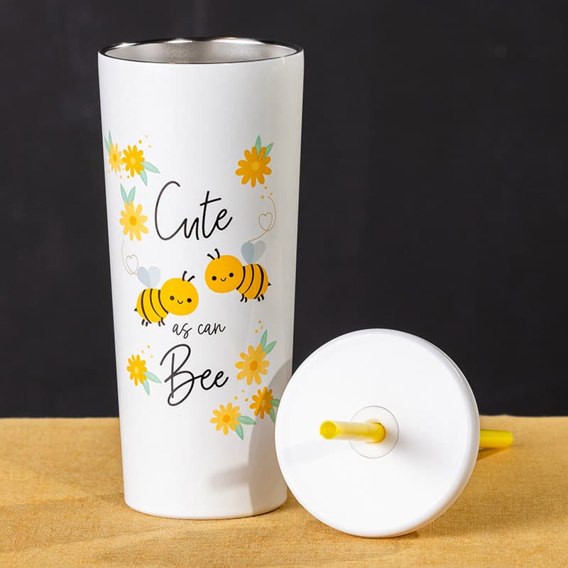 Cracker Barrel Cute As Can Bee 22 Oz. Tumbler with Straw