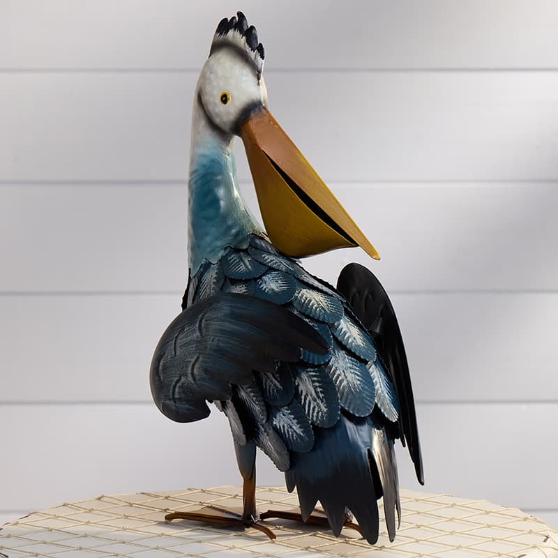 Cracker Barrel Metal Pelican Statue