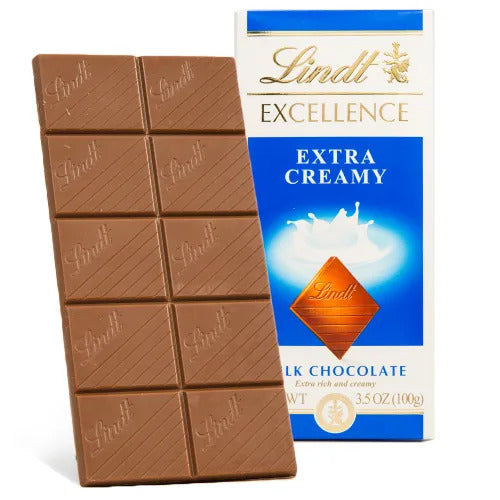 Lindt Chocolate Extra Creamy Milk Chocolate EXCELLENCE Bar (3.5 oz)