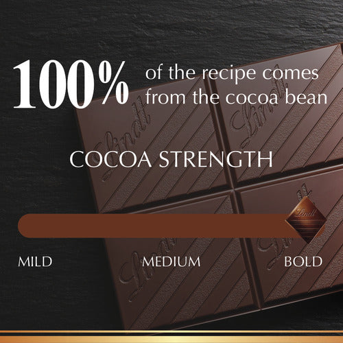 Lindt Chocolate 100% Cocoa Dark Chocolate EXCELLENCE Bar (1.7 oz)