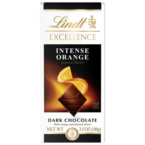 Lindt Chocolate Intense Orange Dark Chocolate EXCELLENCE Bar (3.5 oz)