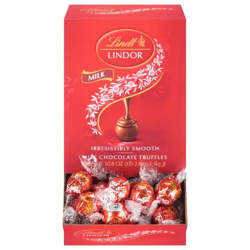 Lindt Chocolate Milk Chocolate LINDOR Truffles Box (120-pc, 50.8 oz)