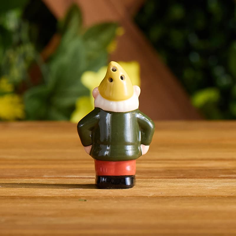 Cracker Barrel Gnome Mini Pepper Shaker - Green