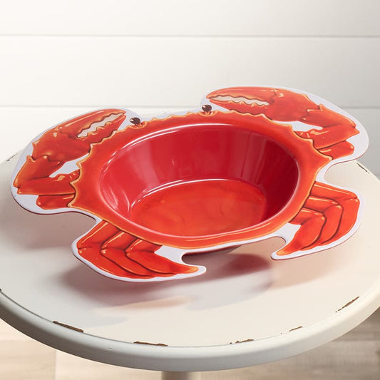 Cracker Barrel Melamine Crab Serving Bowl