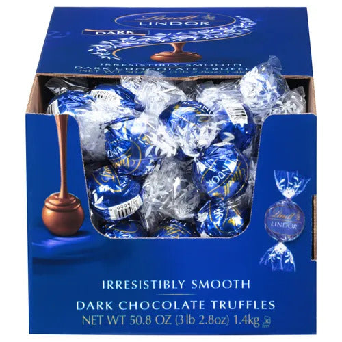 Lindt Chocolate Dark Chocolate LINDOR Truffles Box (120-pc, 50.8 oz)