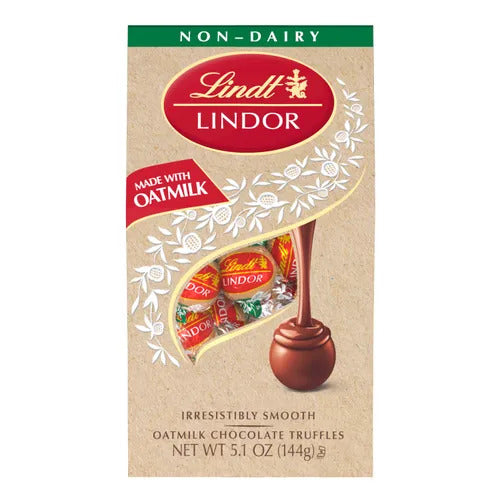 Lindt Chocolate Lindt LINDOR Non-Dairy Oatmilk Candy Truffles 5.1 oz Bag