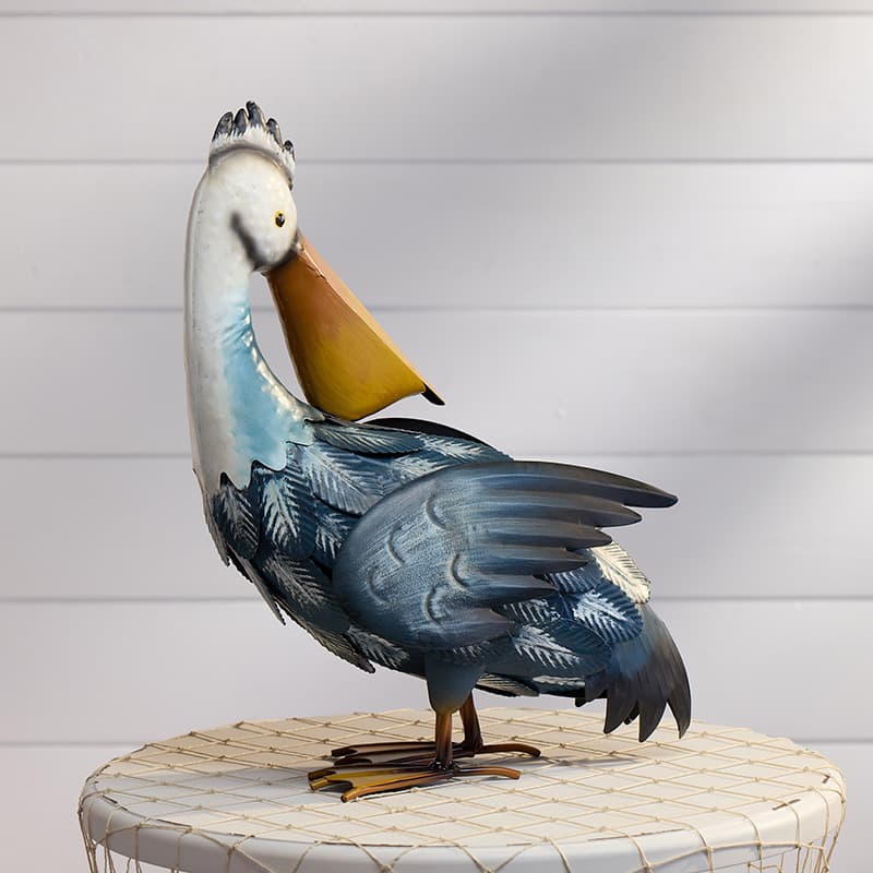 Cracker Barrel Metal Pelican Statue