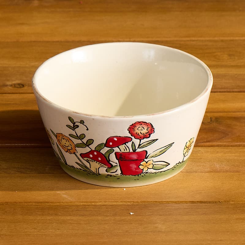 Cracker Barrel Garden Cereal Bowl