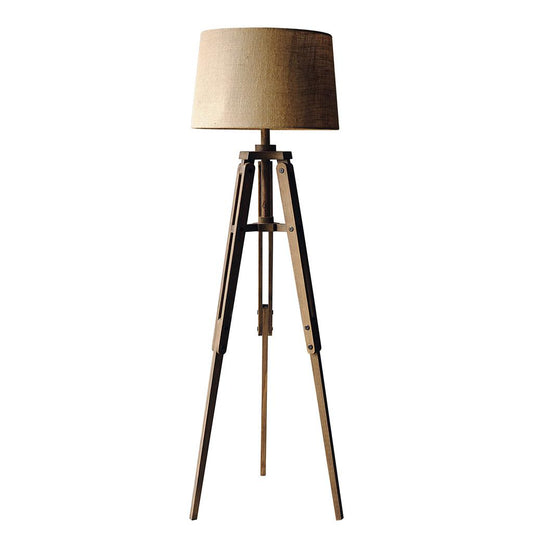 Cracker Barrel Mariner Wood Tripod Floor Lamp