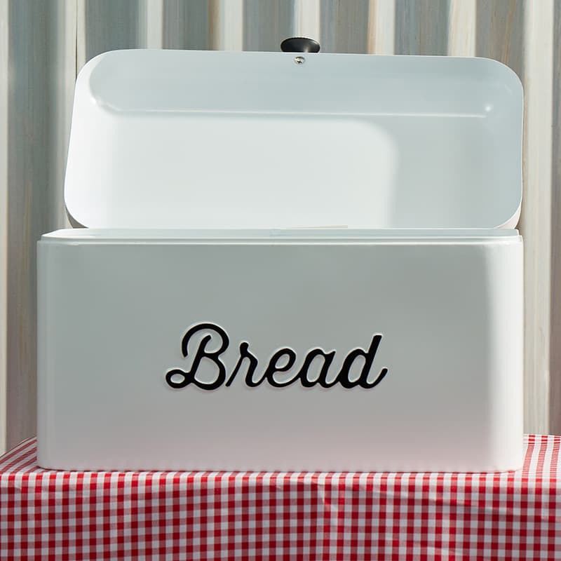 Cracker Barrel Metal Bread Box