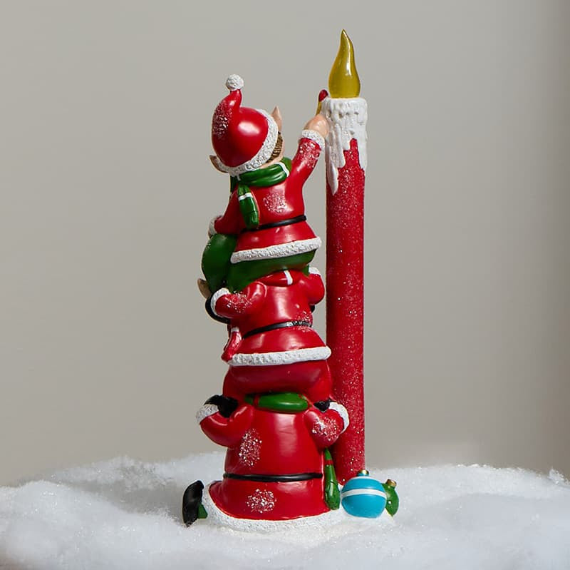 Cracker Barrel LED Elf Stack Candle