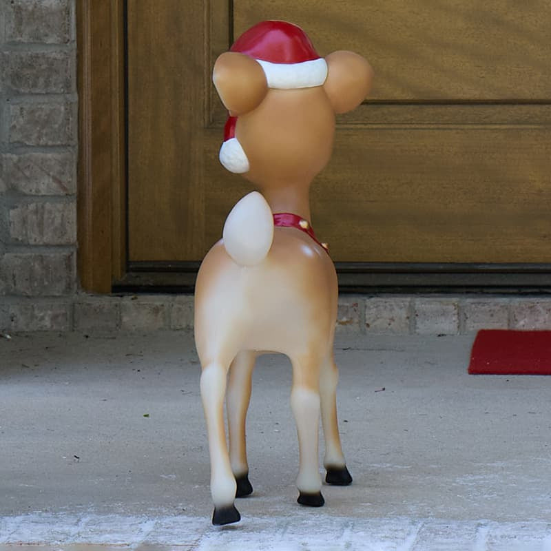 Cracker Barrel Standing Reindeer Boy Blow Mold