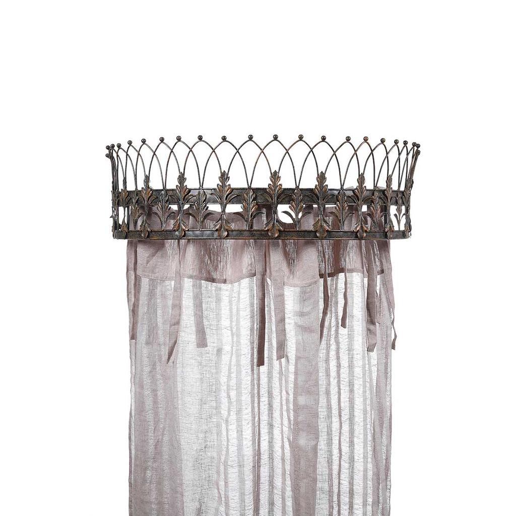 Cracker Barrel Metal Curtain Crown - Rust