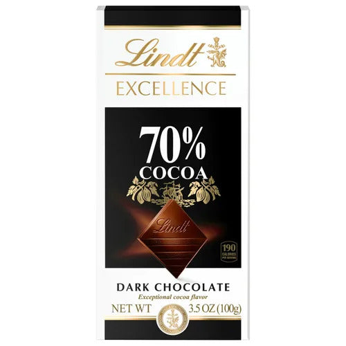 Lindt Chocolate 70% Cocoa Dark Chocolate EXCELLENCE Bar (3.5 oz)