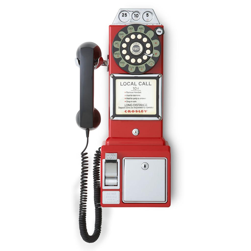 Cracker Barrel Crosley ® 1950's Payphone - Red