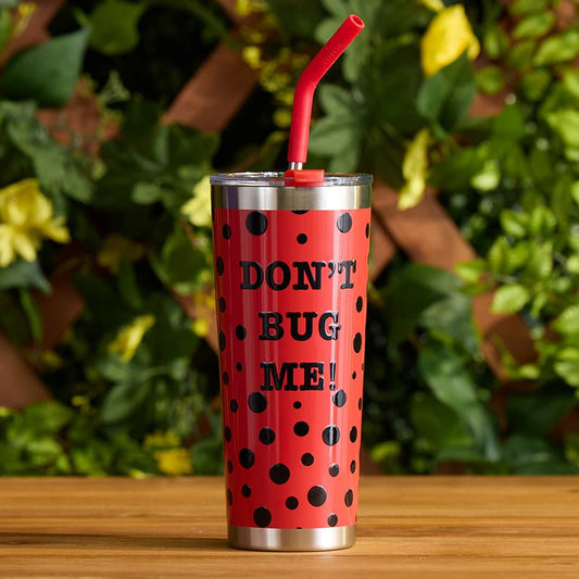 Cracker Barrel Dont Bug Me 22 Oz. Tumbler with Straw