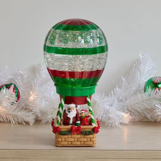 Cracker Barrel Christmas Balloon Glitter Globe