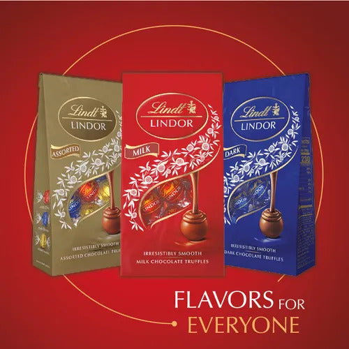 Lindt Chocolate Milk Chocolate LINDOR Gift Box (12-pc, 5.1 oz)