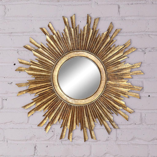 Cracker Barrel Round Sunburst Mirror