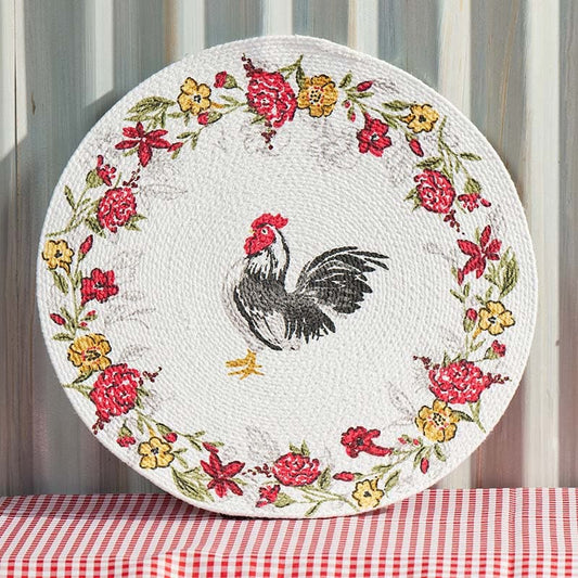 Cracker Barrel Rooster Braided Placemat