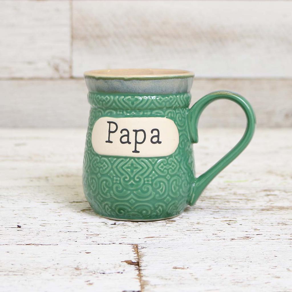 Cracker Barrel Papa Embossed Mug