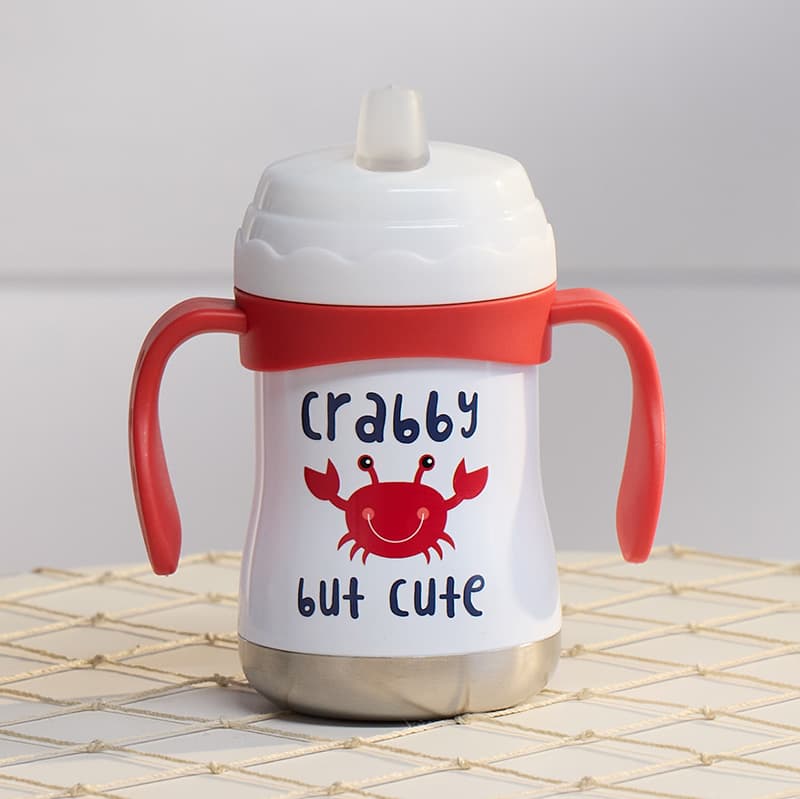 Cracker Barrel Crabby But Cute 12 Oz. Sippy Cup