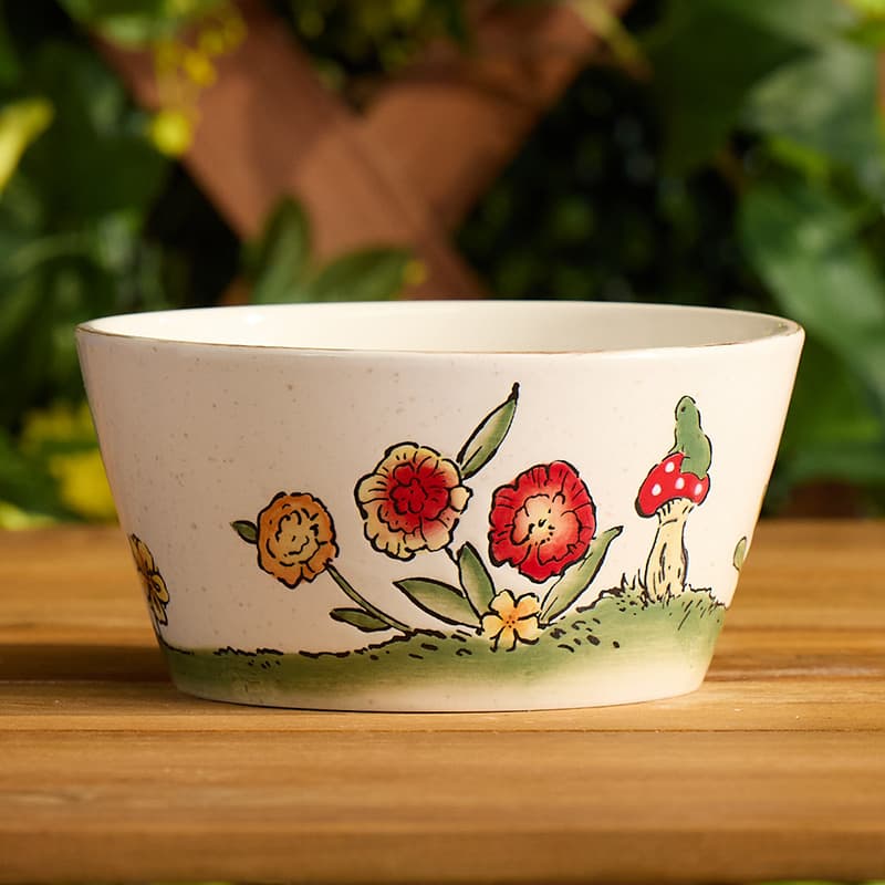 Cracker Barrel Garden Cereal Bowl