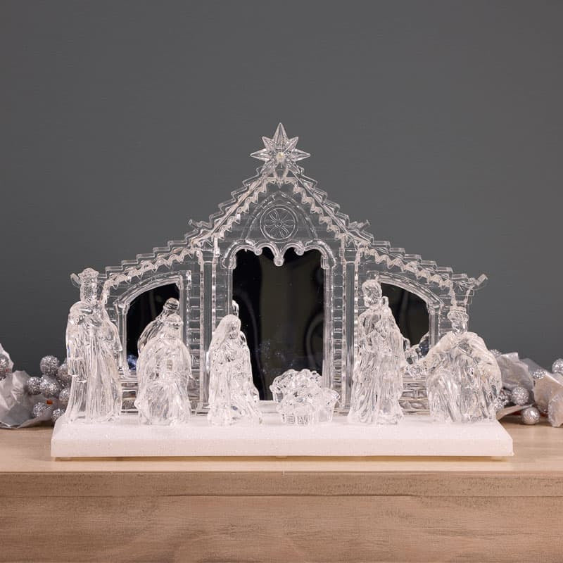 Cracker Barrel LED Nativity Scene