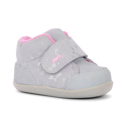 See Kai Run Girl's Casey Mini (First Walker) Gray Suede