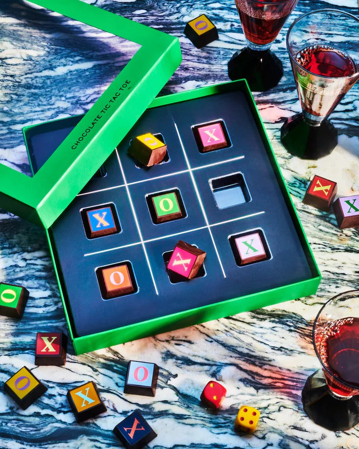 Compartes Chocolate Edible Tic Tac Toe Chocolate Game - Gourmet Chocolate Chocolate Box