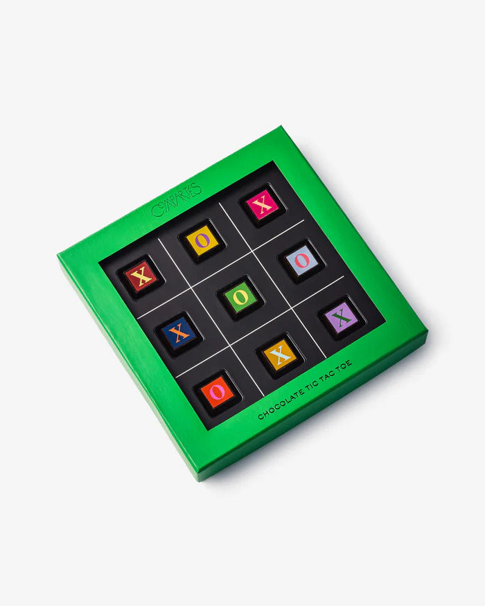 Compartes Chocolate Edible Tic Tac Toe Chocolate Game - Gourmet Chocolate Chocolate Box