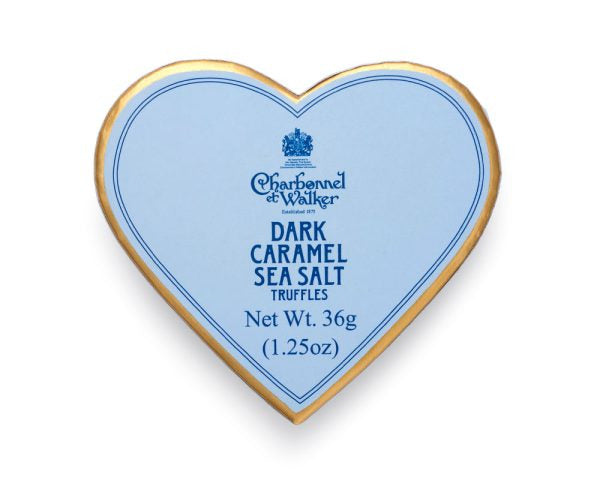 Charbonnel et Walker Dark Sea Salt Caramel Chocolate Truffles – Mini Heart